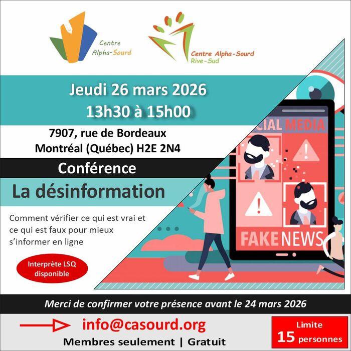 Conférence - La désinformation