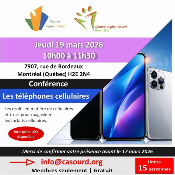 Conférence - Les téléphones cellulaires