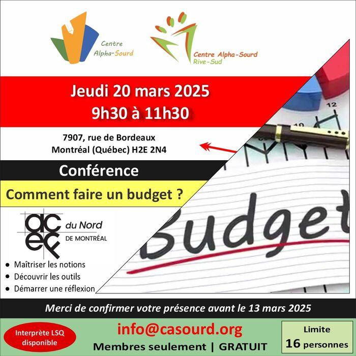 Comment faire un budget ?