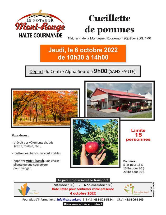 Cueillette de pommes