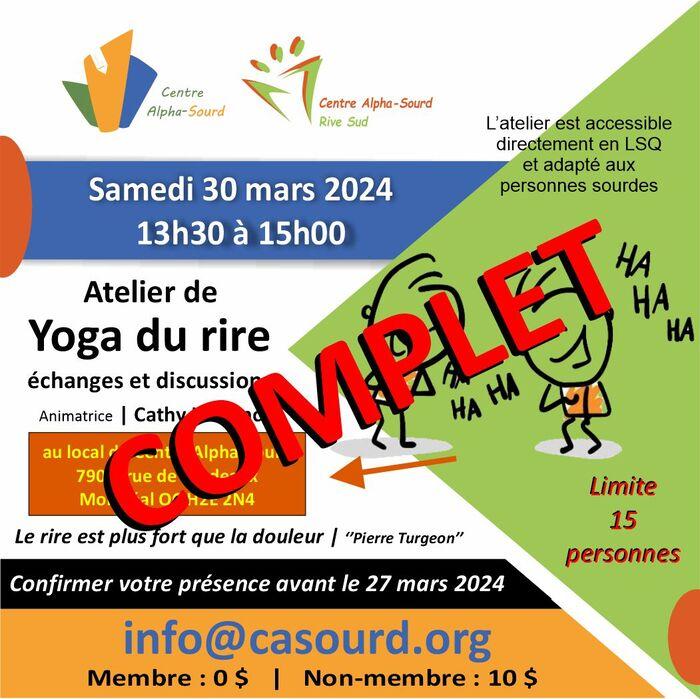 Atelier de Yoga du rire - échanges et discussions